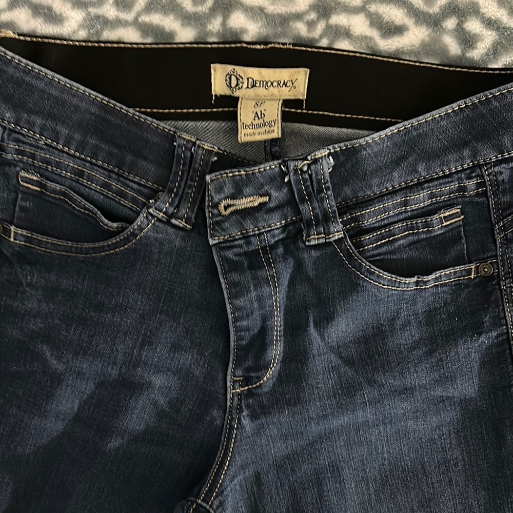 Democracy Women’s Blue Jeans - Ab Technology - Stretchy Slim Style